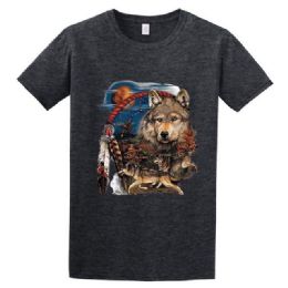 6 pieces Tribesman Dark Heather Color T-Shirt Xxl - Retro Tees