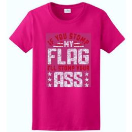 6 pieces Stomp My Flag Pink Color T-Shirt Xxl - Patriotic Tees