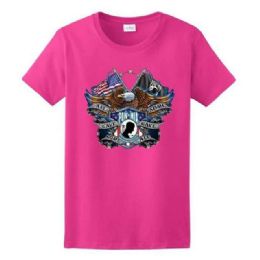6 pieces Pow Mia Eagle Pink Color T-Shirt Xxl - Patriotic Tees