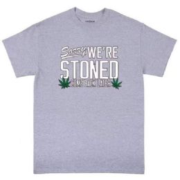 12 pieces Sorry We Are Stoned Sports Gary Color Shirts - Retro Tees