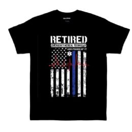 6 pieces Black T Shirt Retired Emt Xxxl - Retro Tees
