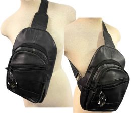 12 pieces Unisex Genuine Leather Crossbody Sling Bag - Shoulder Bags & Messenger Bags