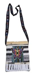 5 pieces RazoR-Cut Patchwork Mini Sling Bags - Colorful Butterfly Theme - Tote Bags & Slings