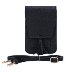 12 pieces Magnetic Flap Crossbody Phone Storage With Card Holder - Black - Cell Phone & Tablet Cases