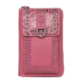 12 pieces American Bling Crossbody Wallet Purse - Pink - Shoulder Bags & Messenger Bags