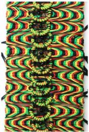12 pieces Rasta Color Dream Catcher Bracelets - Bracelets
