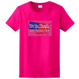 6 pieces Pissed Off America Pink Color T-Shirt Xxl - Patriotic Tees