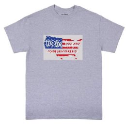 12 pieces Pissed Off America Sports Gray Color T-Shirt - Patriotic Tees