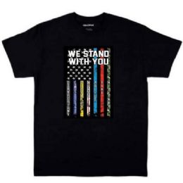 12 pieces Stand With You Flag Black Tshirt Xxl - Retro Tees