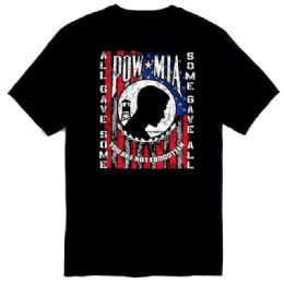 12 pieces Pow Mia Flag T-Shirts - Black Xxl - Patriotic Tees
