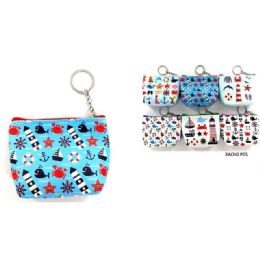 96 pieces OceaN-Themed Kids Coin Purses - Leather Purses and Handbags