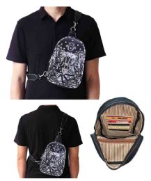 12 pieces Western Bling Crossbody Backpack - Black - Shoulder Bags & Messenger Bags
