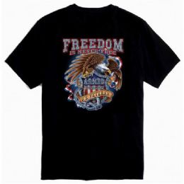 12 pieces "freedom Is Never Free" U.s. Veteran T-Shirts - Black Xxl - Patriotic Tees