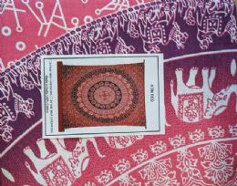 5 pieces Red Elephant Pattern Tapestries - Wall Decor