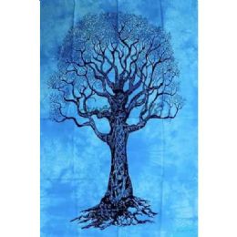 5 pieces Blue Tree Of Life Tapestries - Wall Decor