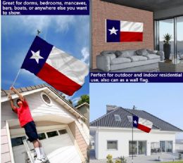 12 pieces Texas State Flags - 3' X 5' - Flag