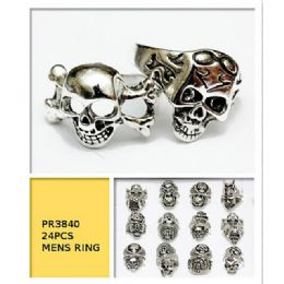 24 pieces Casting Skull Ring - Rings