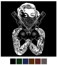 12 pieces Transfer Gangsta Pose - Sewing Supplies