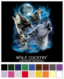 12 pieces Transfer Wolf Country Northern Heritage - Sewing Supplies