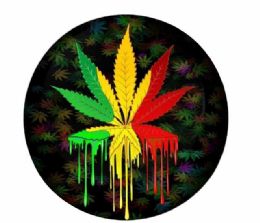 48 Pieces Car & Refrigerator Magnet Rastra Color Marijuana - Refrigerator Magnets