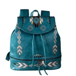 12 pieces of Montana West Embroidered Collection Backpack Turquoise