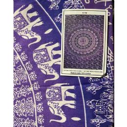 5 pieces Purple Elephant Mandala Tapestries - Wall Decor