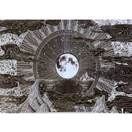 5 pieces Black & White Moon Mountain Tapestries - Wall Decor