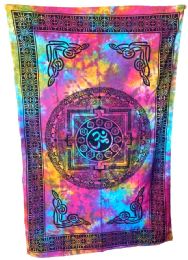 5 pieces Tie Dye Om Mandala Tapestries - Wall Decor