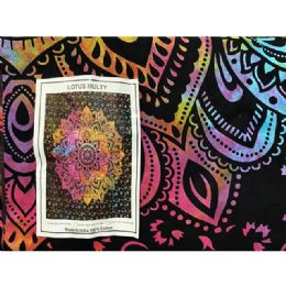 5 pieces Tie Dye Lotus Flower Tapestries - Wall Decor