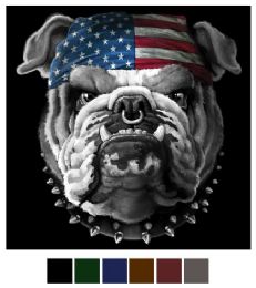 12 pieces Transfer American Bulldog - Sewing Supplies