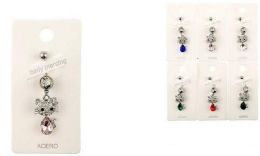 96 Wholesale 12 Pcs Kitty Cat Body Piercing Jewelry - Assorted