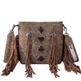 12 pieces Montana West Fringe Mariposa Concho Collection Crossbody - Khaki - Shoulder Bags & Messenger Bags