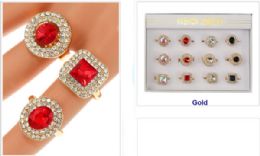 12 pieces Ruby Diamond Ring - Rings