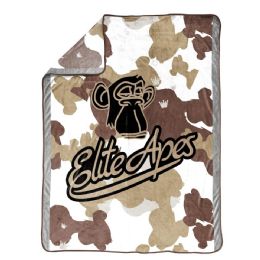 12 Pieces Elite Apes Microfiber Throw - Urban Vibes - Fleece & Sherpa Blankets