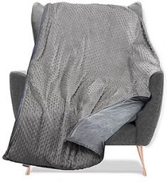 2 Wholesale 60-inch x 80-inch 20lb Grey Queen Size Weighted Blanket