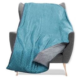 Wholesale 60-inch x 80-inch 20lb Aqua Queen Size Weighted Blanket