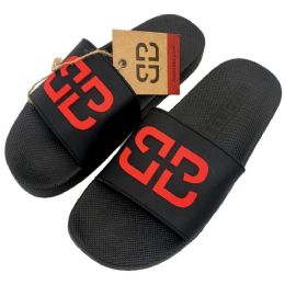 Wholesale Footwear MEN BLACK SLIDE SANDALS SIZE 6-11