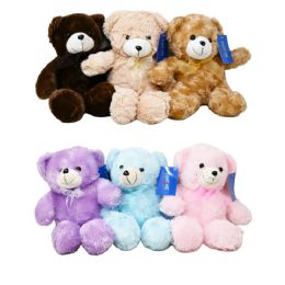 36 Pieces 12" Plush Bear 6-Asst - Plush Toys
