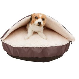 30" Dark Coffee Pet Cave, Pet Bed - Plush Toys