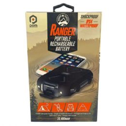 12 pieces Pom Gear Ranger 10400 Mah Ipx Rated Waterproof Powerbank With Torch Light - Chargers & Adapters