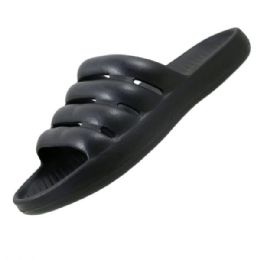 Wholesale Footwear Women's Black Slides In Sizes 6-10- No ca