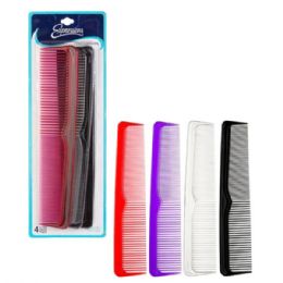 24 pieces Expressions 4 Piece Large Combs - Hair Brushes & Combs