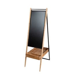 Natural Folding Chalk Board Stand with Wooden Tray - Chalk,Chalkboards,Crayons
