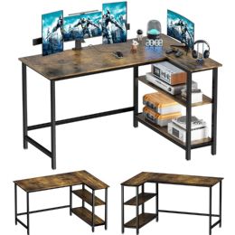 Walnut Wood Desk MDF with Metal Legs 43.5"x30"x29"h - Home Accessories