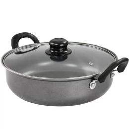 4 Pieces 12-inch Gv Highberry Charcoal All Purpose N-Stick Pan W/lid - Pots & Pans