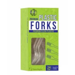 24 Pieces 24ct Worthy Plastic Forks - Kitchen Cutlery