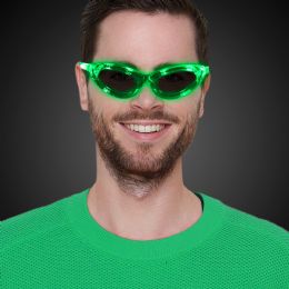 36 pieces Led Green Sunglasses - LED party favors