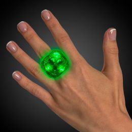 36 pieces Led Green Diamond Ring - LED party favors