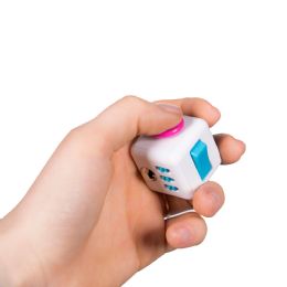 36 pieces White, Blue & Pink Focus Cube - Fidget Spinners