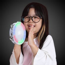 36 pieces Led White Tambourine - LED party favors